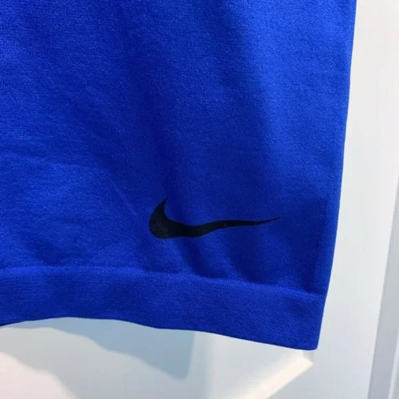 Nike Pro Blue Racer Back Vented Compression Tank - Picture 7 of 9